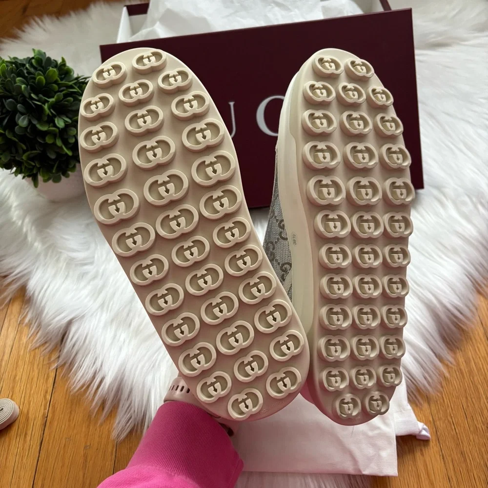 Gucci Tennis Treck Metallic Sneakers - Picture 5 of 7